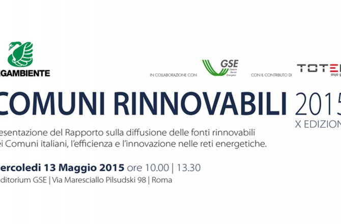 Presentazione Comuni Rinnovabili 2015
