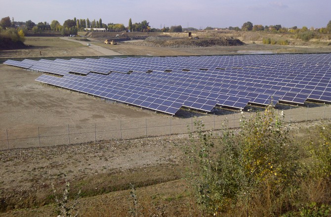 Fotovoltaico in area marginale